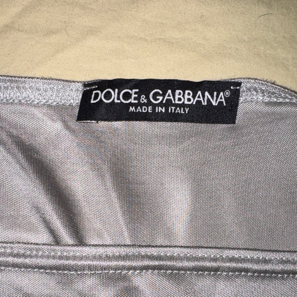Dolce & Gabbana Metallic Silver Blouse - Picture 6 of 10